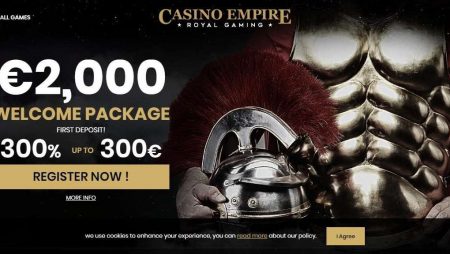 Des bonus de bienvenue qui s’élèvent à 3700€ chez Casino Empire